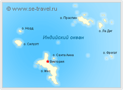 карта сейшельских островов